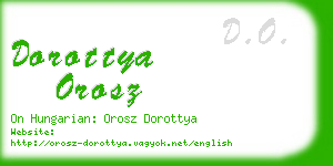 dorottya orosz business card